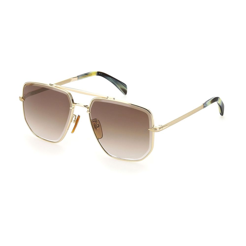 David Beckham Gold Metal Sunglasses