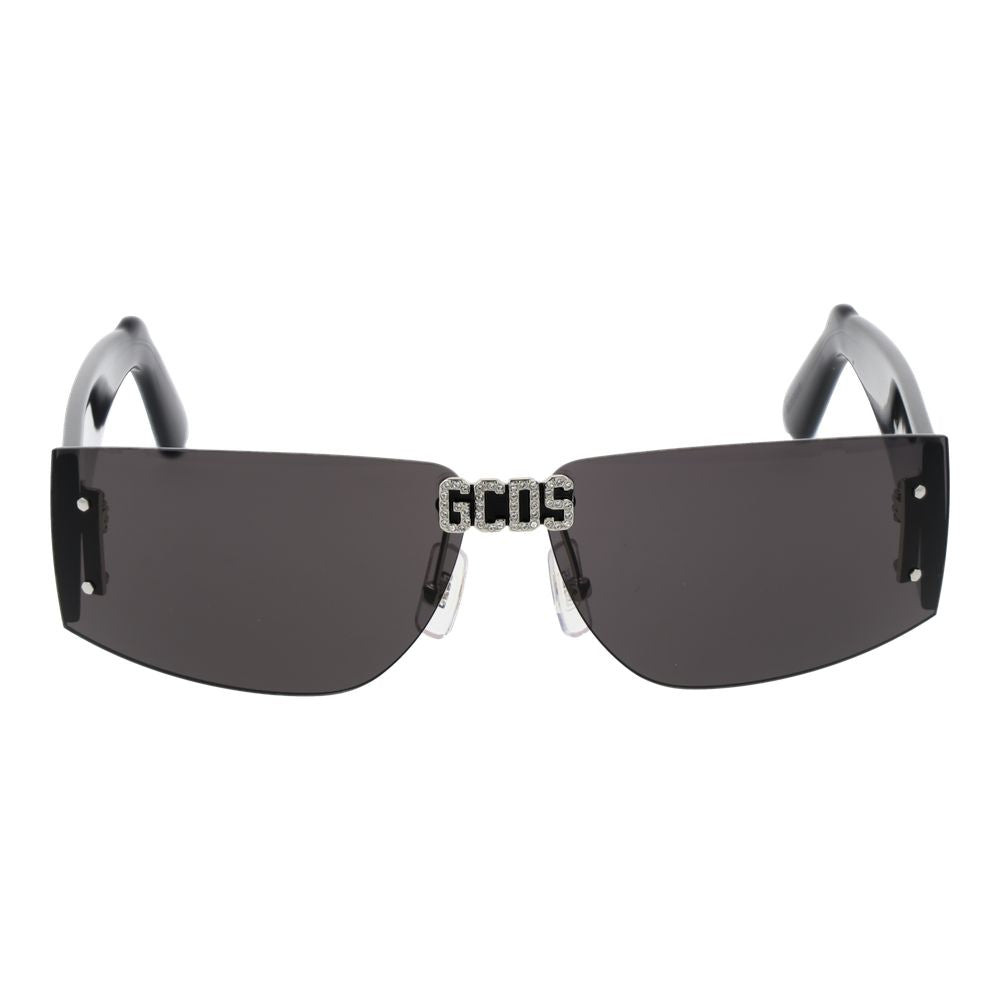 GCDS Black Plastic Sunglasses