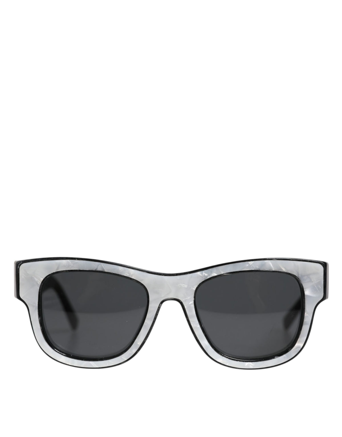 Dolce & Gabbana Pearl White Acetate Frame Domenico Deep Shades Sunglasses