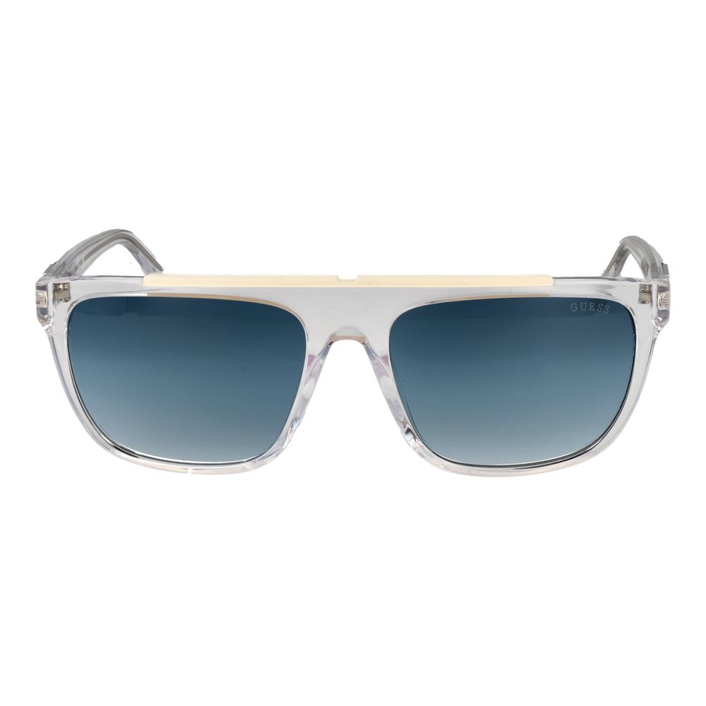 Guess Transparent Stainless Steel Sunglasses